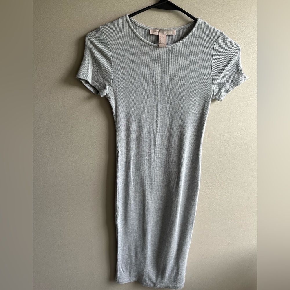 Forever 21 light gray, slim fit, mini dress